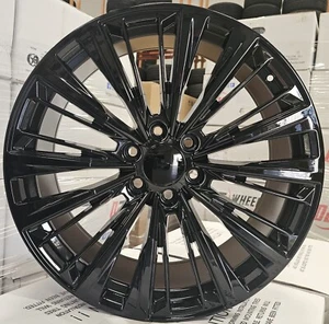 26 Replica Wheels Black Rims TPMS TIRES Fit Tahoe LTZ Silverado Escalade V D11 - Picture 1 of 4