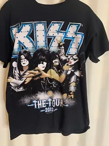 2012 Kiss US Tour The Tour Rock T-Shirt Mens Small Hanes - Picture 1 of 4