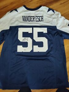 Autographed Official Dallas Cowboys VanderEsch Nike Fanatics Jersey