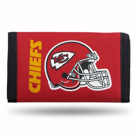 Kansas City Chiefs Nylon Trifold Wallet Cover
