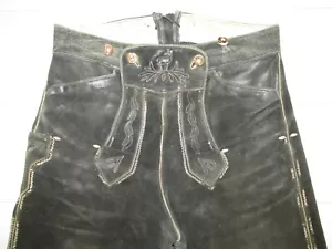 Vintage 50 60er Jahre Kniebund Lederhose Gay Größe 50 innen Glattleder: weich - Picture 1 of 10