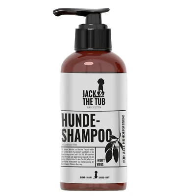 JACK & THE TUB | DOG SHAMPOO - MADE IN GERMANY Hunde Shampoo Hundeshampoo Fellpflege alle Sorten Kurzhaar Langhaar
