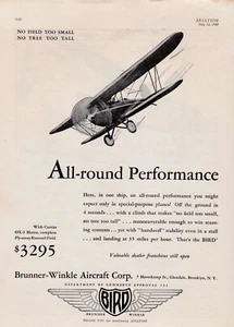 Bird Aircraft 1929 anuncio 21/06/2024b - Imagen 1 de 1