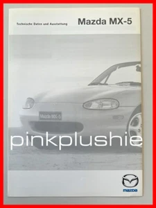 MAZDA MX-5 NB MX5 II Technische Daten und Ausstattung Stand 1.02.1999 6 Seiten - Bild 1 von 2