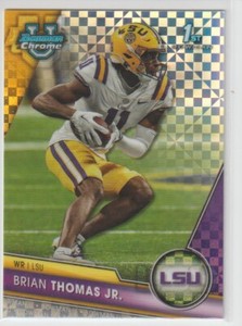 BRIAN THOMAS JR. 2023 BOWMAN CHROME U X-FRACTOR ROOKIE.