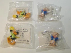 1990 Shell Gas Premiums Looney Tunes Porky Pig and Daffy Duck 2 of Each Sealed - Picture 1 of 4