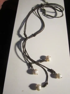 GENUINE PEARL JEWELRY LOT 1 NECKLACE 3 BRACELETS & 2 PAIRS EARRINGS - BBA-33A - Picture 1 of 6