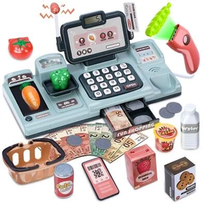 Cash Register Kids Toy Scanner Voice Recognition Mobile Payment Function - Picture 1 of 14