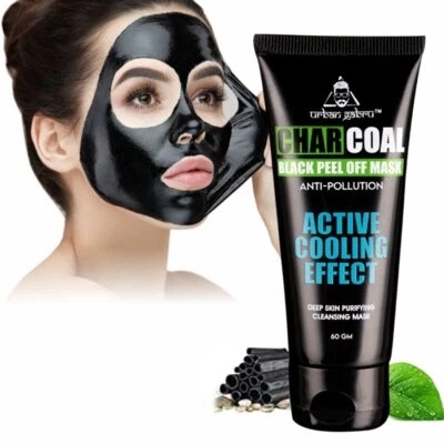 UrbanGabru Charcoal Peel Off Mask for Men & Women (60 gm) Cleansing - Image 1 of 4