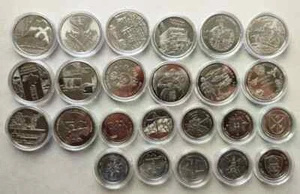 Fuerzas Armadas de Ucrania - JUEGO COMPLETO 24 monedas en cápsulas (2018-2025) - Imagen 1 de 6