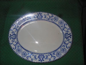 Piatto ovale ceramica Thomas Till & Sons Burslem Inghilterra 1922 SGR1 ^ - Picture 1 of 3