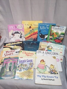 Lot of 14 assort books Friends Franklin Killer Whale Annie Shoes pig the + (D6) - Picture 1 of 4