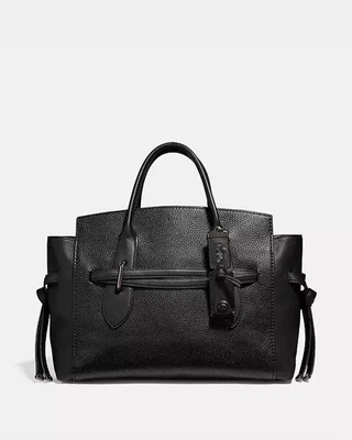 Coach 1941 тени сумка кожаная сумка с короткими ручками через плечо ~ черный ~ новый с ярлыками ~ новый с Ярлыками - Изображение 1 из 4