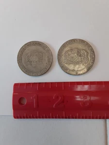 2 Golden Nugget Casino Atlantic City One Dollar Coins Tokens as shown - Picture 1 of 7