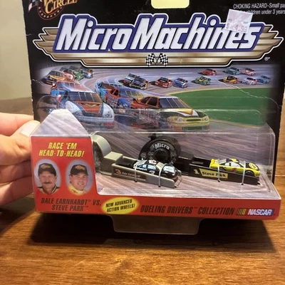 Winners Circle 1999 Micro Machines Dueling Drivers Dale Earnhardt vs Steve Park  - Image 1 of 2
