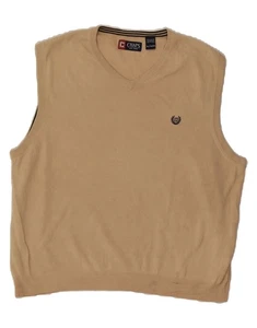 CHAPS Mens Vest Tank Top XL Beige Cotton CV13 - Picture 1 of 4