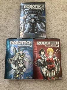 Robotech Remastered Vol 2 3 4 DVD Box Set Lot Anime Mech Pls Read - Picture 1 of 6