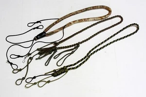 3 Game Call Schlüsselbänder individuell geflochten Paracord mehrere Tropfen grün/camo Jagd - Bild 1 von 4