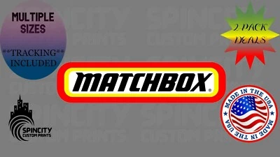 MATCHBOX Car Window Vinyl Decal Graphic Sticker Laptop Bumper Multiple Sizes - Image 1 of 4