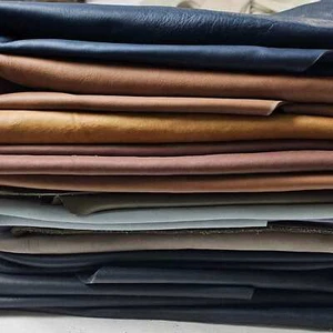 Full-Grain Leather Scraps | 1-2 sq ft Cowhide Offcuts | 1.4-1.6mm Multicoloured - Picture 1 of 25