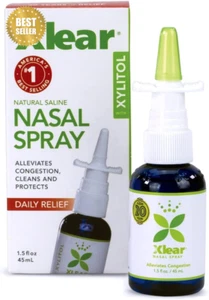 Xlear, Xylitol Saline Nasal Spray, Fast/Daily Relief 1.5 Fl Oz (45 Ml) - Picture 1 of 14