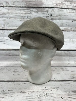 Boné chapéu plano vintage Country Gentleman masculino lã cinza condução jornaleiro cabbie golfe - Imagem 1 de 4
