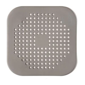 4Pcs Shower Drain Hair Catcher 5.7" Dia Square Drain Cover for Shower, Grey - Picture 1 of 6