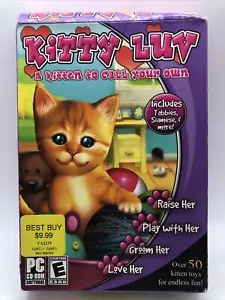 Kitty Luv A Kitten To Call Your Own PC CD-ROM Game Mill 2006 Windows 98/2000/XP - Imagen 1 de 4