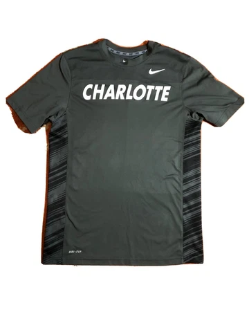 Nike Dri Fit UNC Charlotte 49ers Charcoal Gray Shirt Men’s Size M Cover
