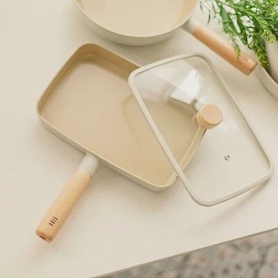 Sartén antiadherente para brunch NEOFLAM FIKA con tapa, revestimiento cerámico sartén Tamagoyaki Foto 1 de 4