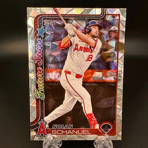 2025 Topps Series 1 Nolan Schanuel Diamante Foil #210 Los Angeles Angels - Picture 1 of 2