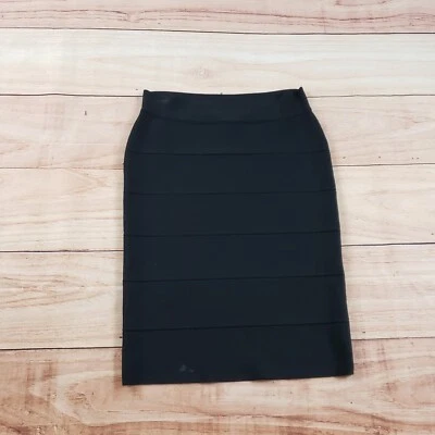 BCBGMaxazria Skirt Womens Medium Black Straight Pencil Business Career Ladies M - Image 1 of 4