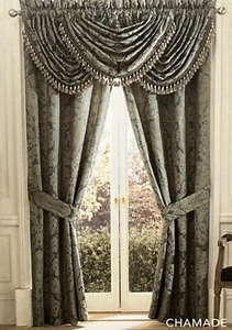 Croscill Chamade Chambray Waterfall Swag Valance - Picture 1 of 2