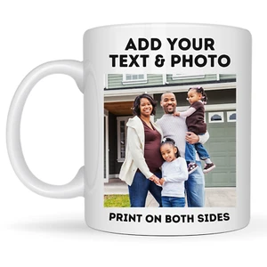 Personalized Mug Custom Text Photo Name Gift Coffee Funny Day Ceramic 11oz Cup - Picture 1 of 7
