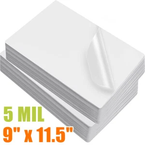 Paquete de 100 bolsas laminadoras térmicas de 5 mil 9" x 11,5" tamaño letra hojas laminadoras - Imagen 1 de 12