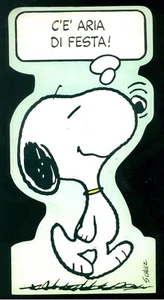 PEANUTS SCHULZ SNOOPY GRUSSKARTE GIFT CARD GROSSE HALLMARK 80er Jahre - Bild 1 von 2