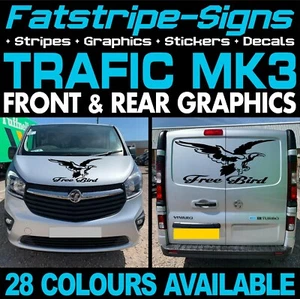 para adaptarse a RENAULT TRAFIC MK3 PEGATINAS GRÁFICAS RAYAS FURGONETA SWB LARGA DISTANCIA L1 L2 - Imagen 1 de 2