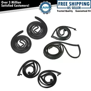 Complete Rubber Door Weatherstrip Seals Kit Set NEW for Chevy GMC Van - Picture 1 of 12