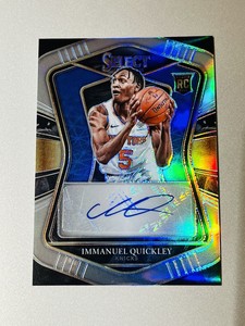 2020-21 Panini Select Immanuel Quickley Rookie Auto RC 4/249 Knicks