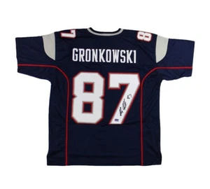 Rob Gronkowski Signed New England Custom Navy Jersey - Picture 1 of 3