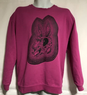Alexander McQueen McQ Designer Sweatshirt Pullover Bunny Soft Maroon Size S - Image 1 of 4