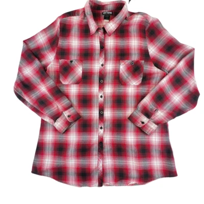 Top de patinador Hot Topic abotonado 3X franela a cuadros grunge moda antigua punk emo Foto 1 de 4