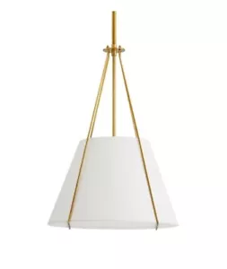 Arteriors Heloise 19" Contemporary Wide Pendant 49693 in Antique Brass - Picture 1 of 10