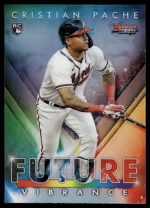 2021 Bowman's Best Cristian Pache Bowman Future Vibrance #BFV-9 Atlanta Braves - Picture 1 of 2