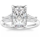 Certified H/VS 4.75Ct Radiant Cut Diamond Engagement Ring 14k Gold Lab Grown