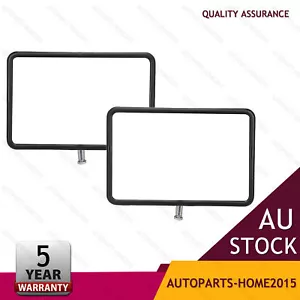 Pair Door Mirror Heads For Toyota Landcruiser 70 75 78 Hilux Ute 4X4 Chrome - Picture 1 of 12