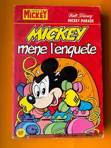 WALT DISNEY MICKEY PARADE 1433BIS MICKEY MENE L'ENQUETE 1979 BON ETAT - Imagen 1 de 4