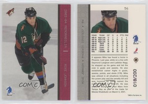 2003-04 ITG Be A Player Memorabilia Ruby /200 Mike Johnson #56