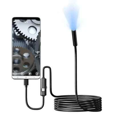 Endoscope HD Camera USB Type-C Waterproof Borescope Snake Inspection For Android - image 1 of 4