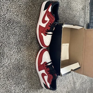 Air Jordan 1 FlyEase Low White Gym Red - Size 13 - Picture 1 of 8